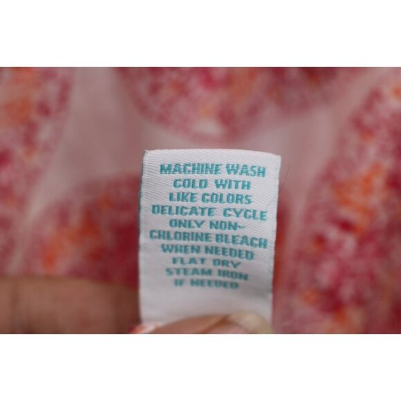 Calypso St Barth 3/4 Sleeve 100% Silk Tunic-Size Large-Crochet - Picture 3 of 10